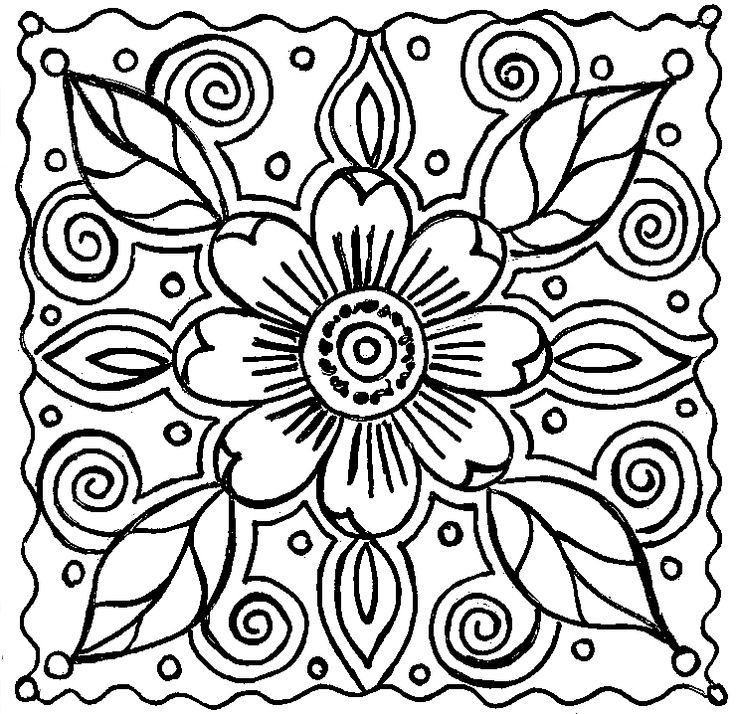 Coloring pages free printable abstract coloring pages for kids