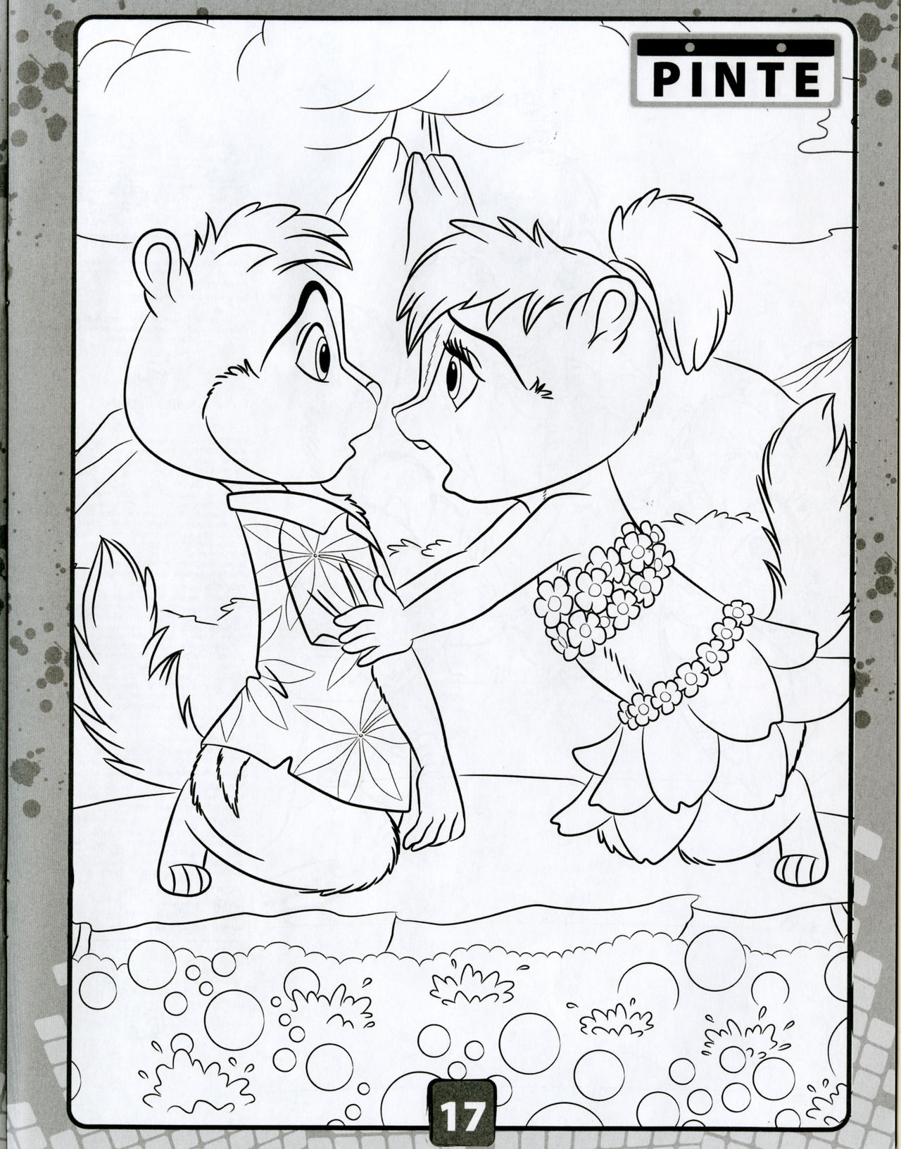 Alvin and brittany brazil coloring book scan by thecrazyettes on