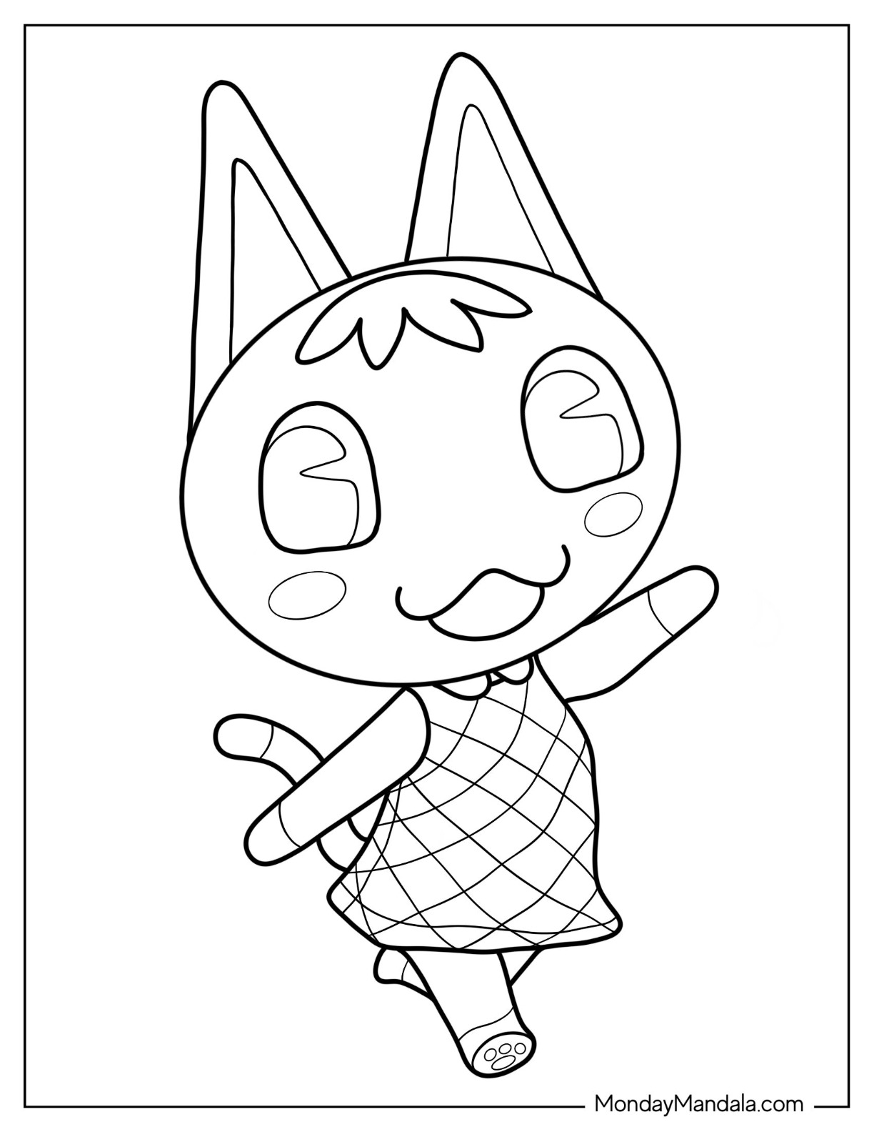 Animal crossing coloring pages free pdf printables
