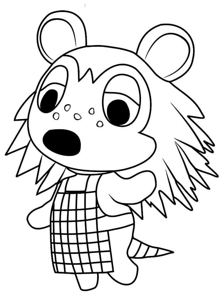 Free printable animal crossing coloring pages for kids