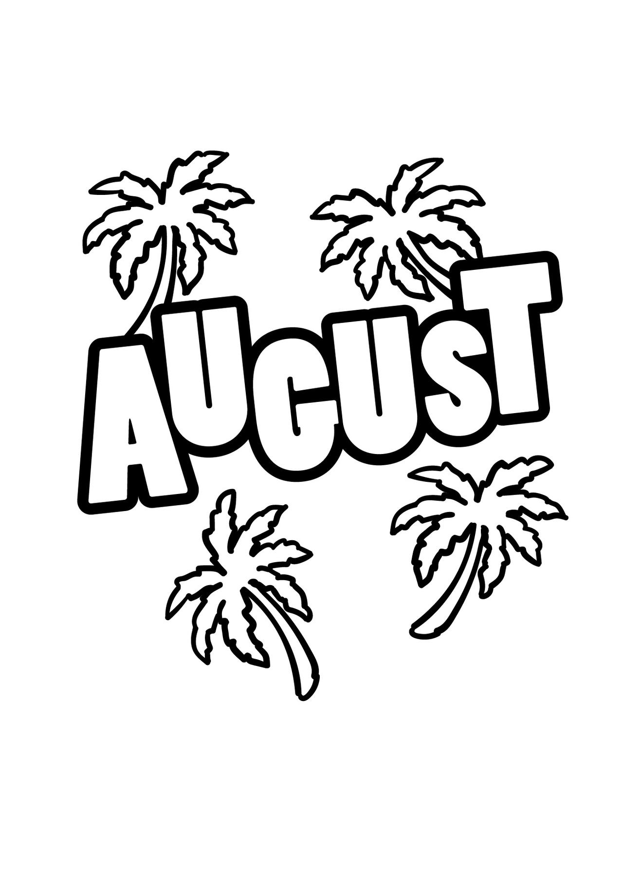 August coloring pages by coloringpageswk on