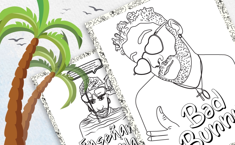 The worlds hottest coloring book bad el conejo malo bunny