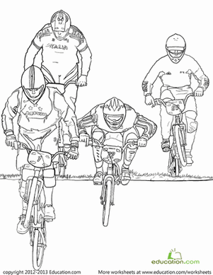 Bmx worksheet education family coloring pages coloring pages bmx