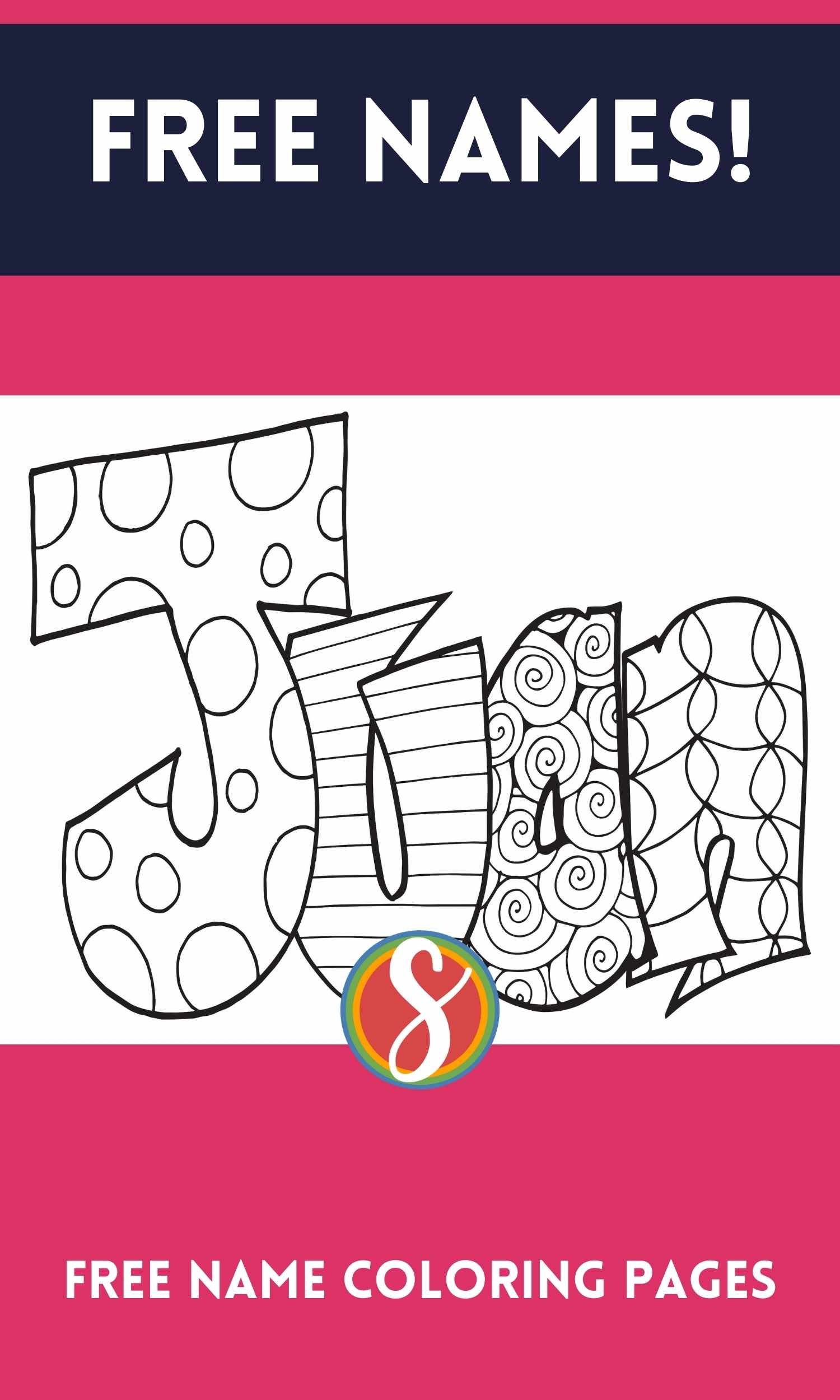 Free juan name coloring page printable â stevie doodles