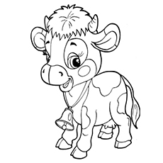 Top free printable cow coloring pages online