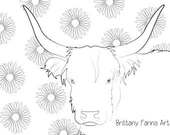 Cow cow coloring page