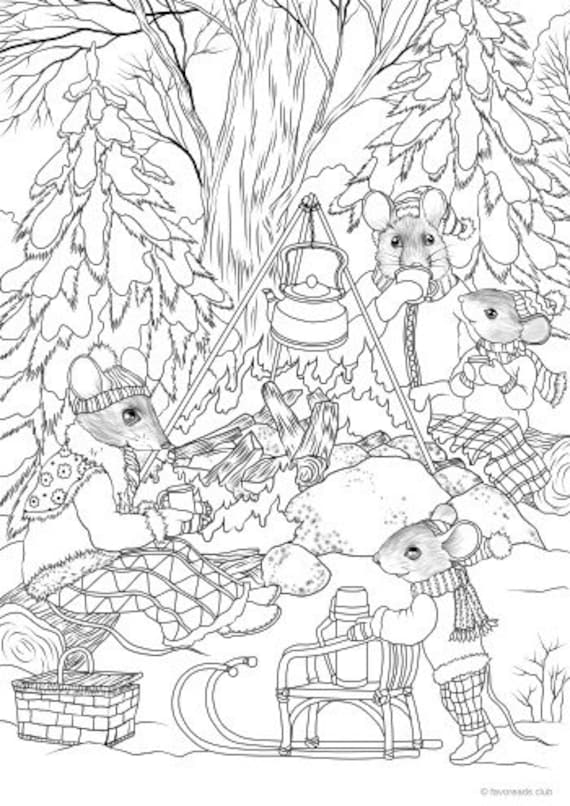 Campfire printable adult coloring page from favoreads coloring book pages for adults and kids coloring sheets colouring designs