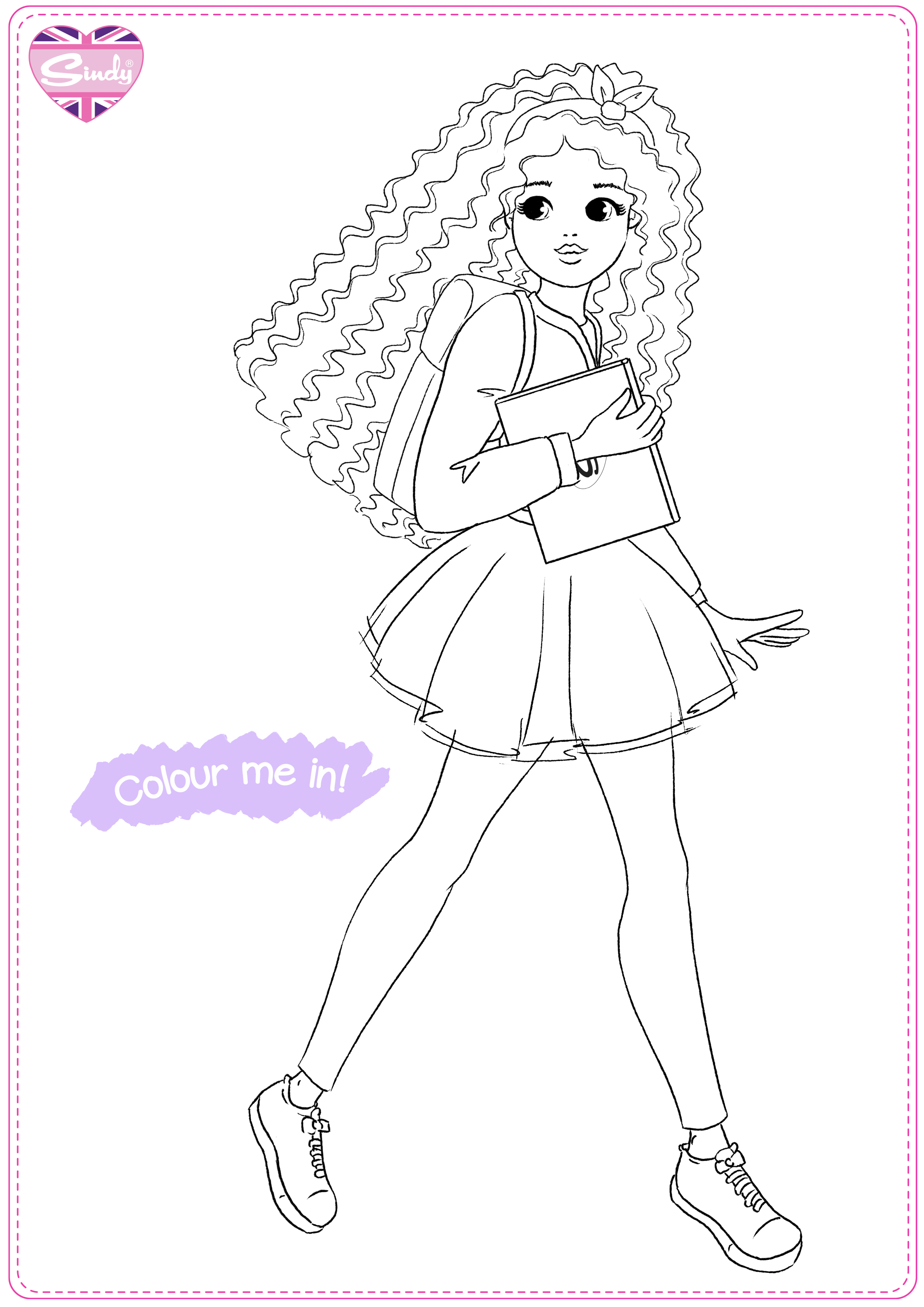 Sindy dolls coloring pages