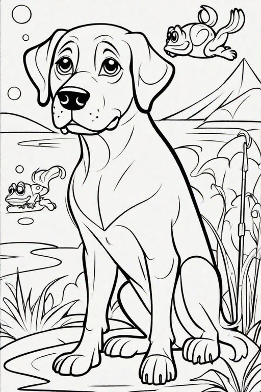 Cute hippopotamus coloring page for year old kids