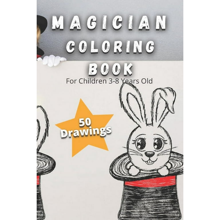 Magician coloring book for children