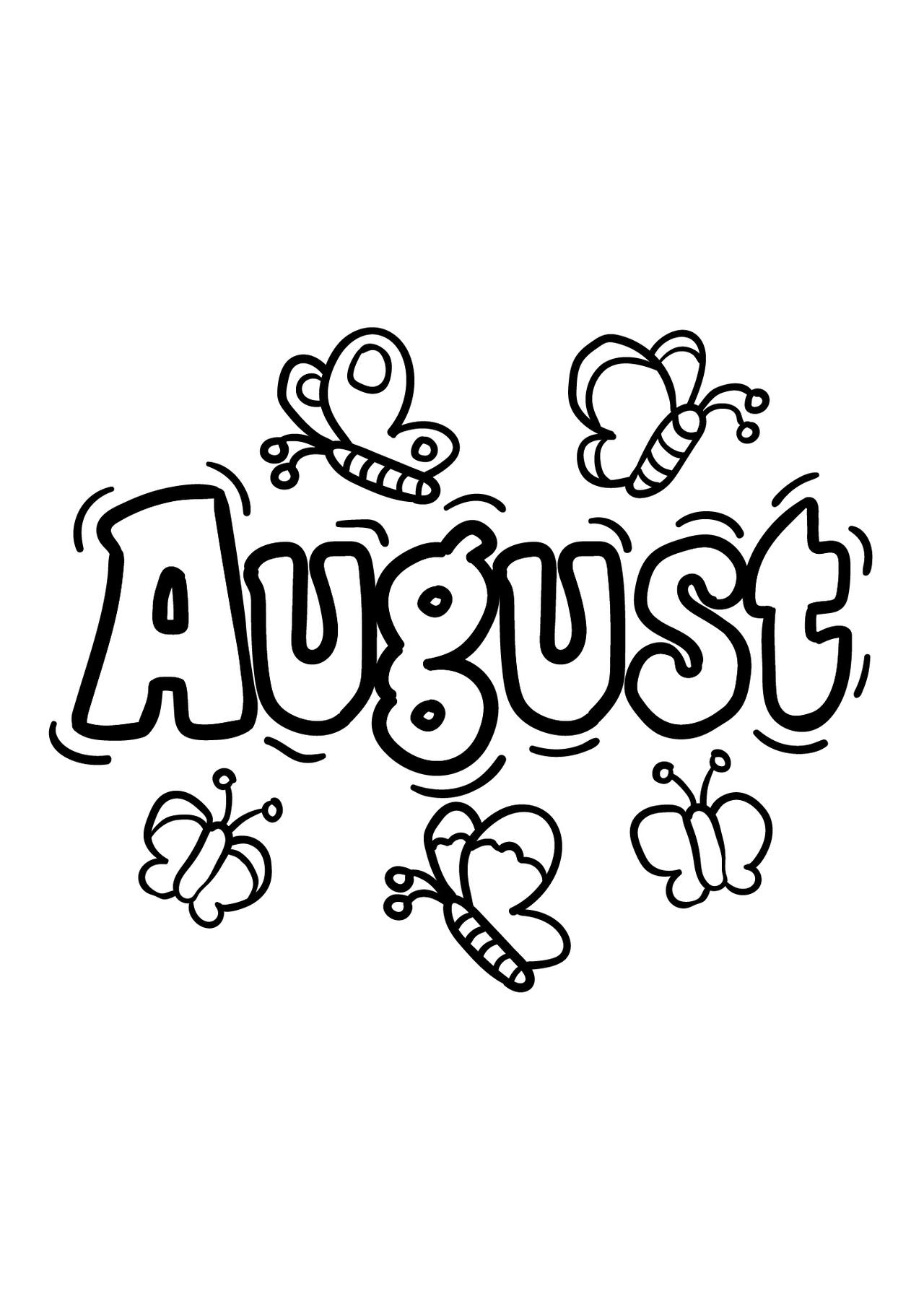 August coloring pages by coloringpageswk on