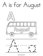 August coloring pages
