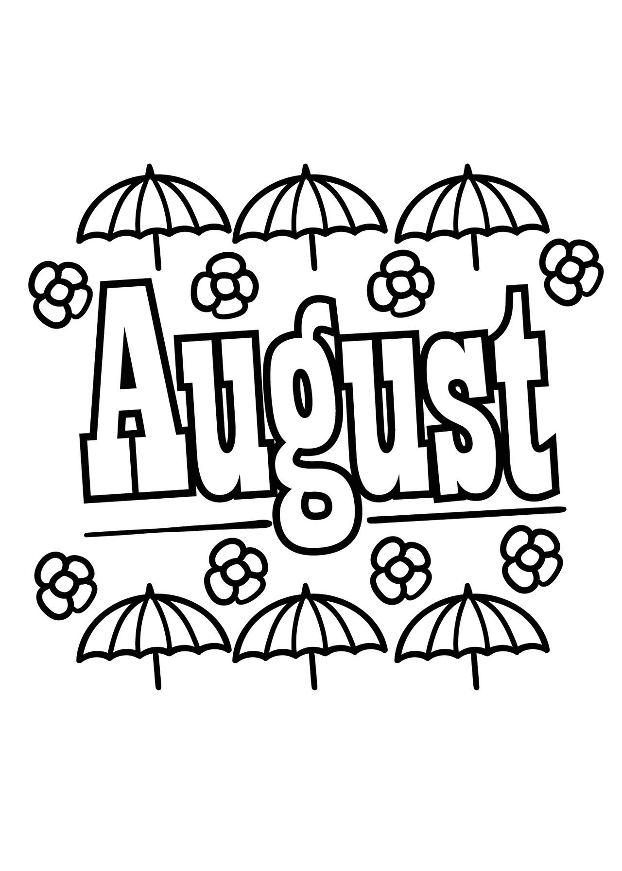 August coloring pages by coloringpageswk on