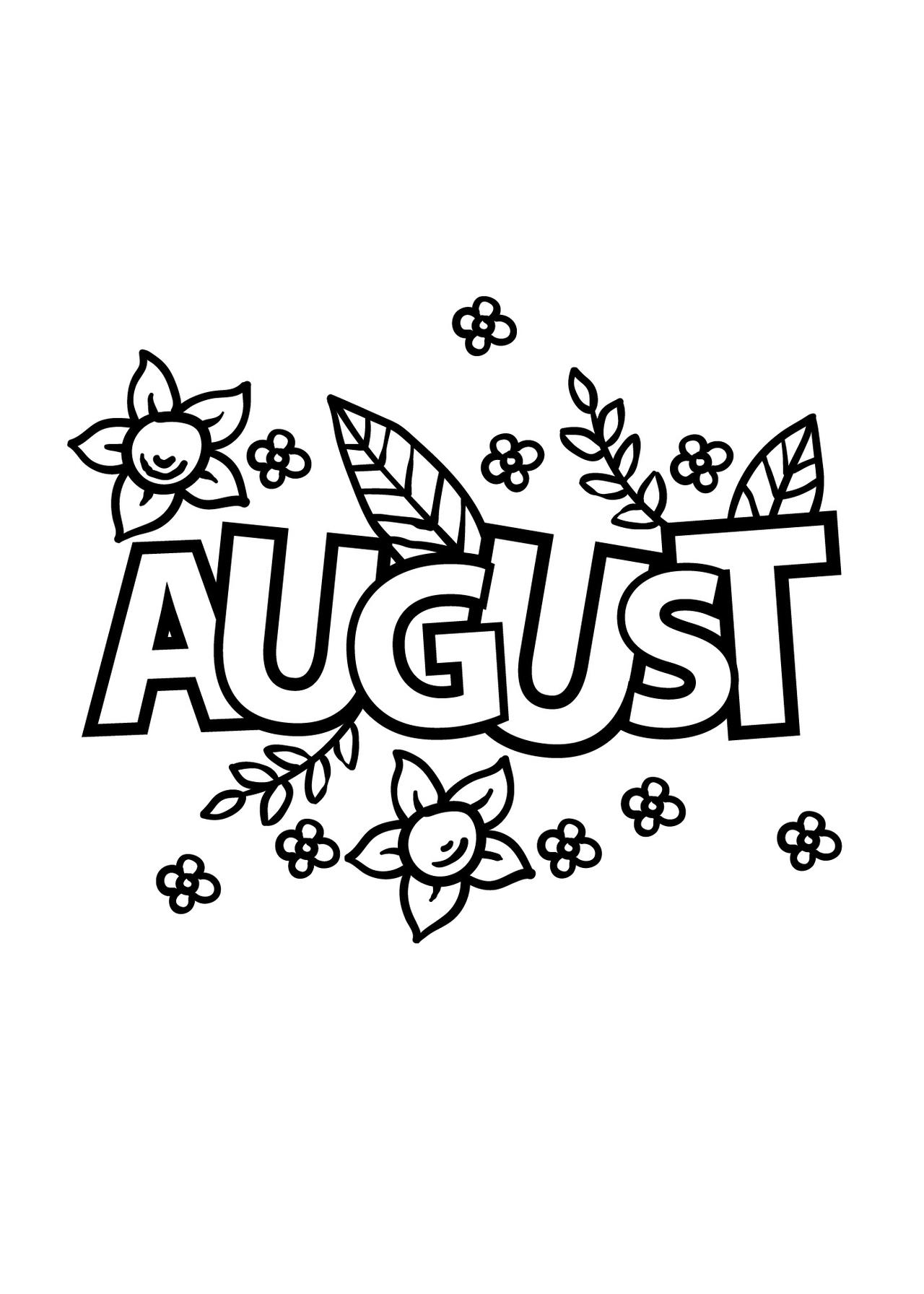 August coloring pages by coloringpageswk on