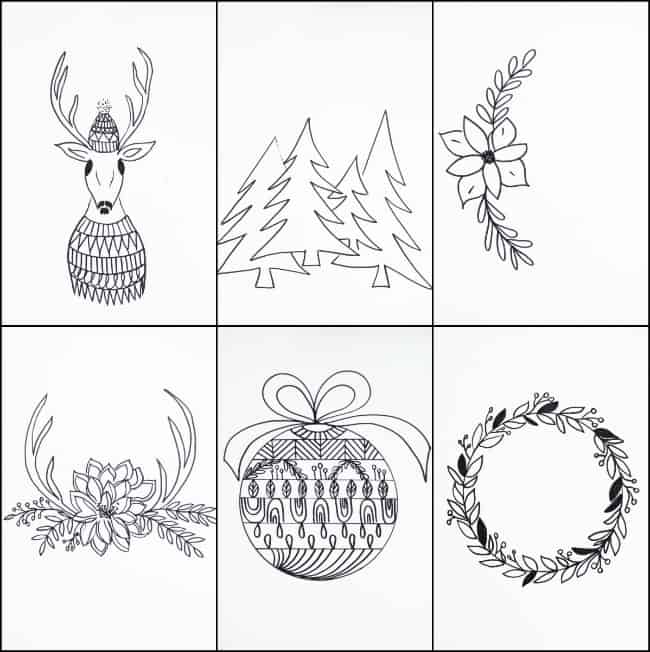 Free printable christmas tags that you can color