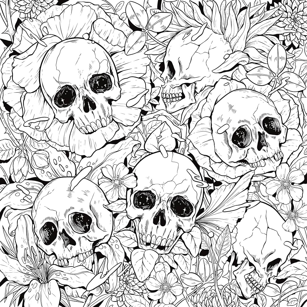 Mythogoria night terrors a darkly beautiful horror coloring book attanasio fabiana books