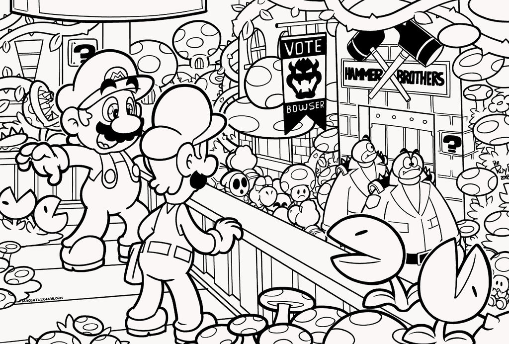 Smb the movie coloring book remake