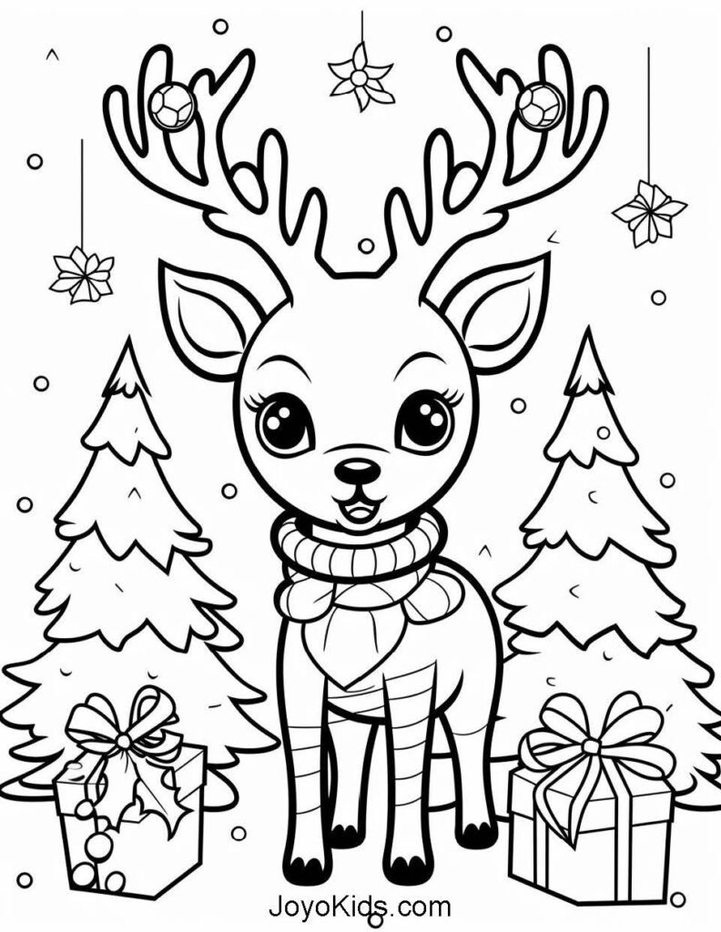 Free merry christmas loring pages for kids