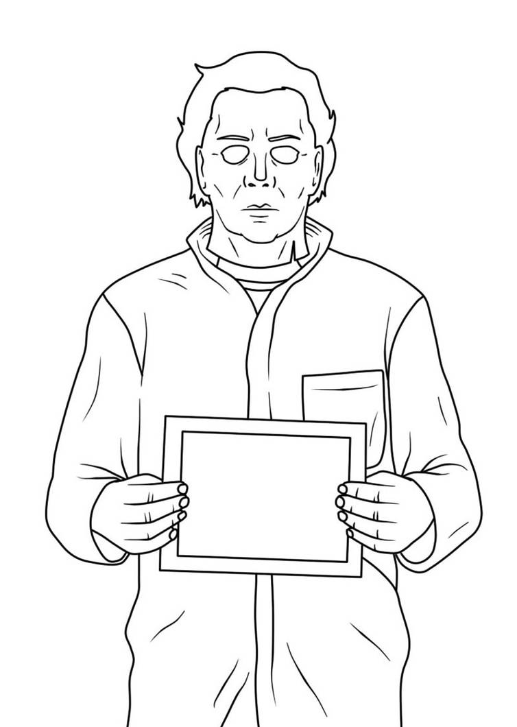 Michael myers coloring pages by coloringpageswk on