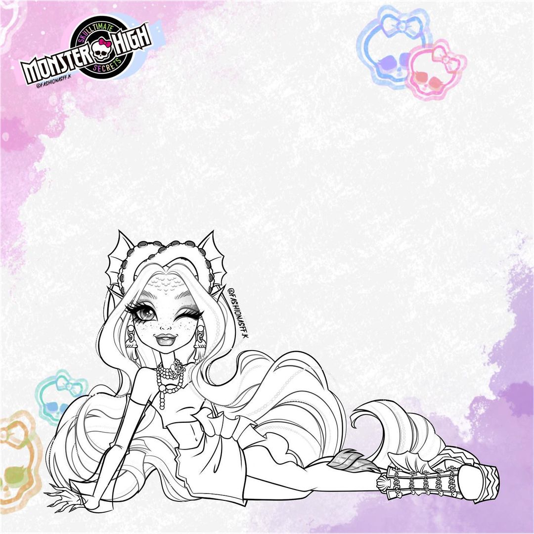 Monster high g coloring pages