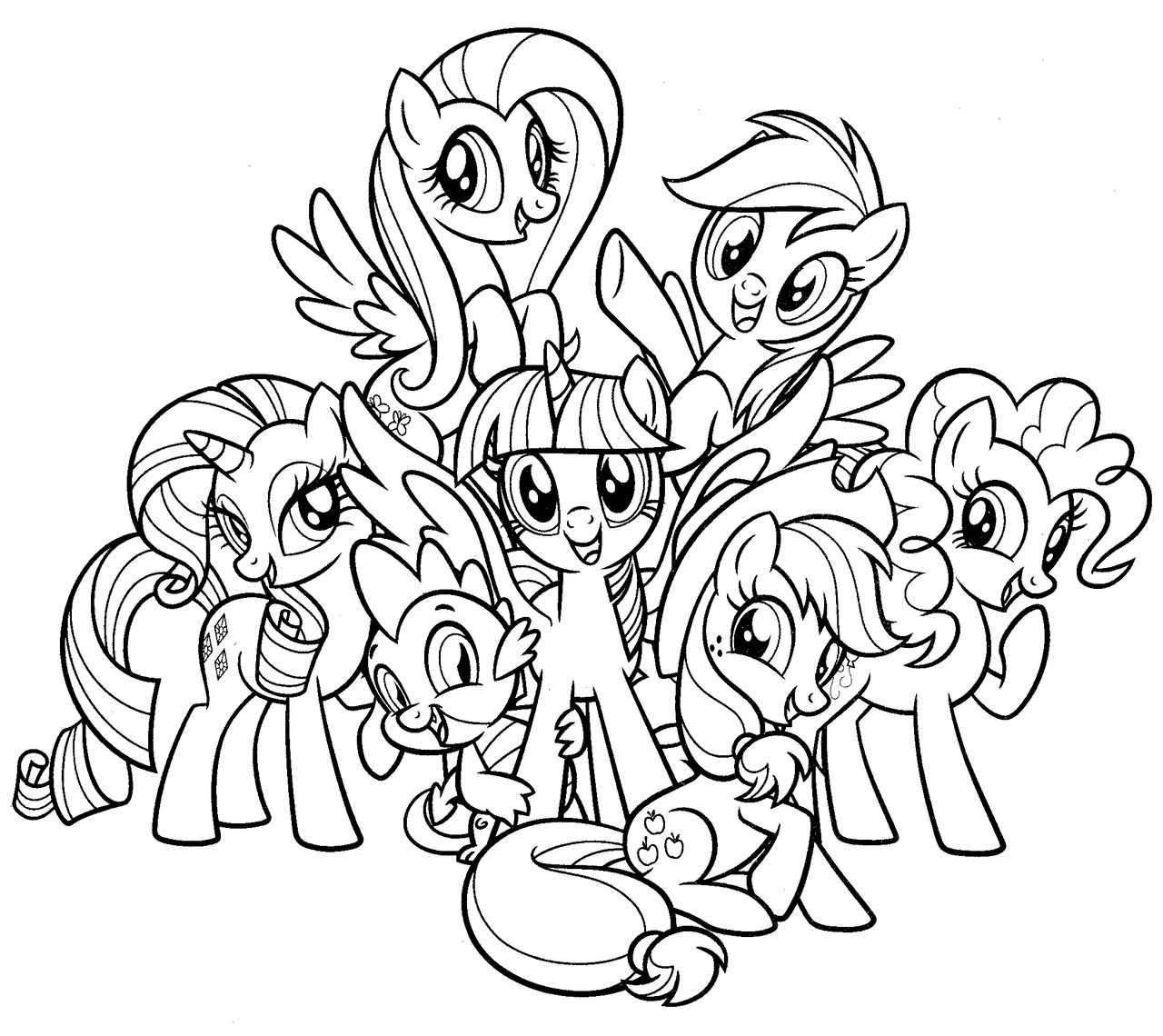 Mlp my little pony coloring page by magnificent
