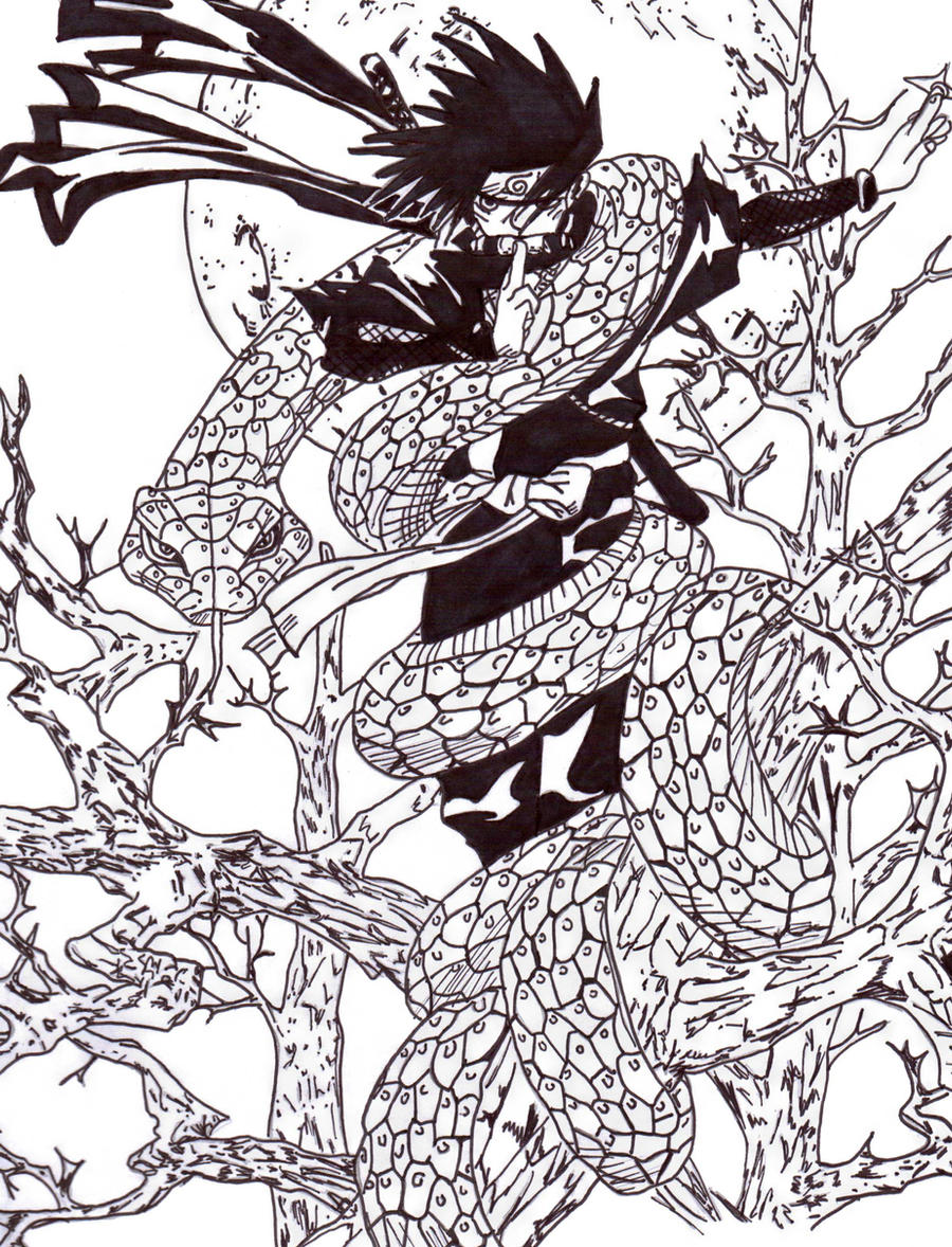 Naruto coloring page by frecklesmile on