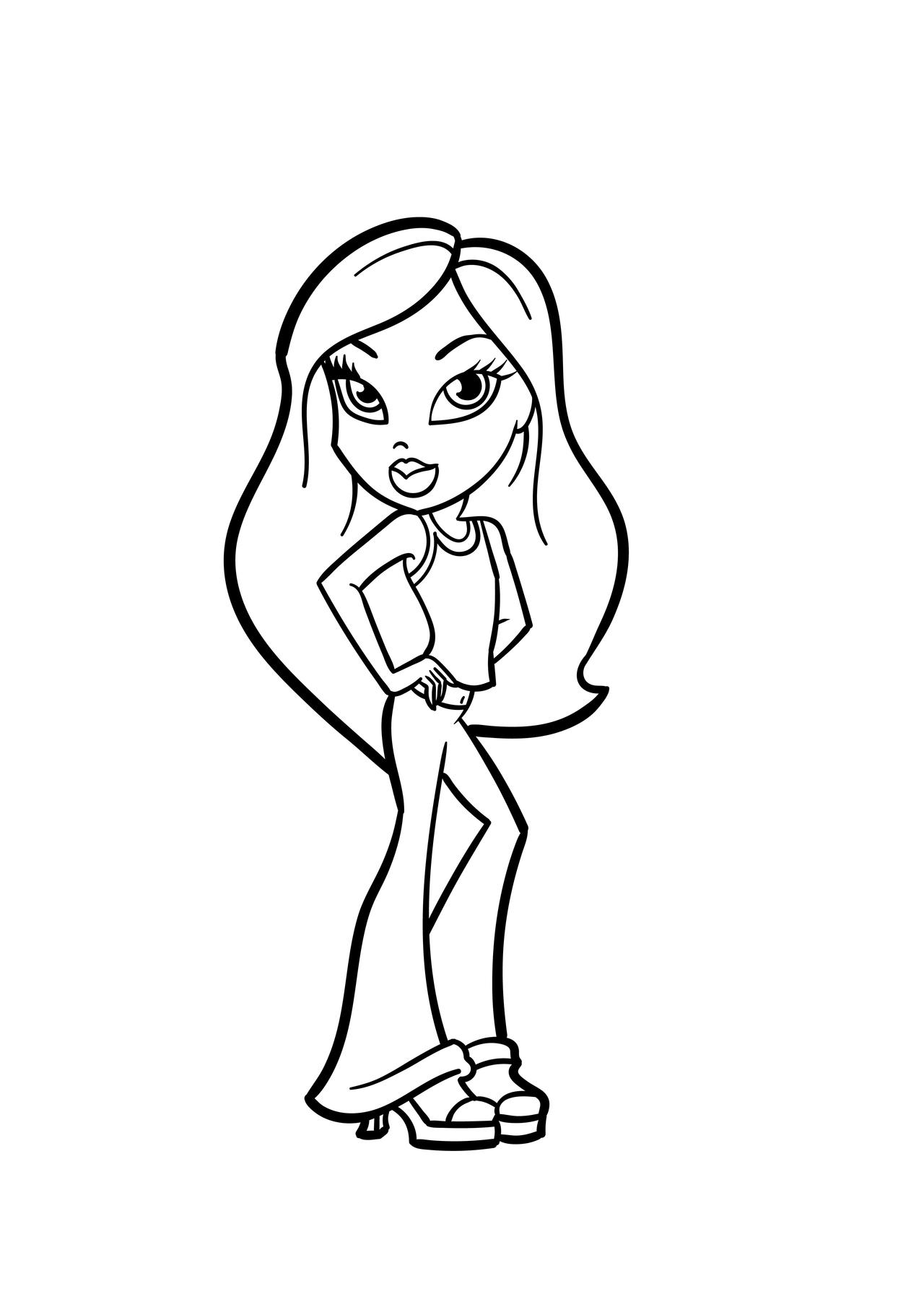 Bratz coloring pages by coloringpageswk on