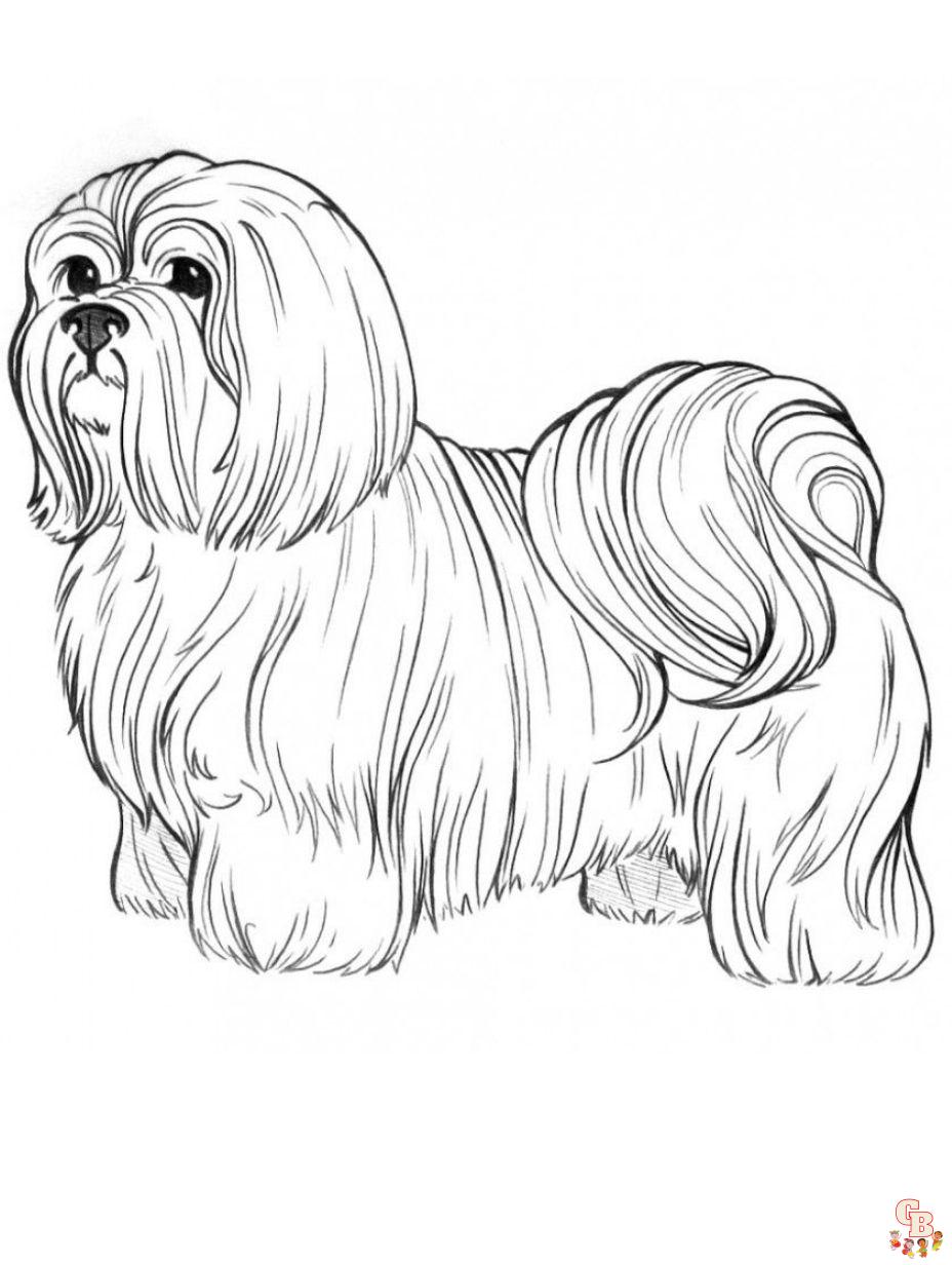 Dogs coloring pages to print