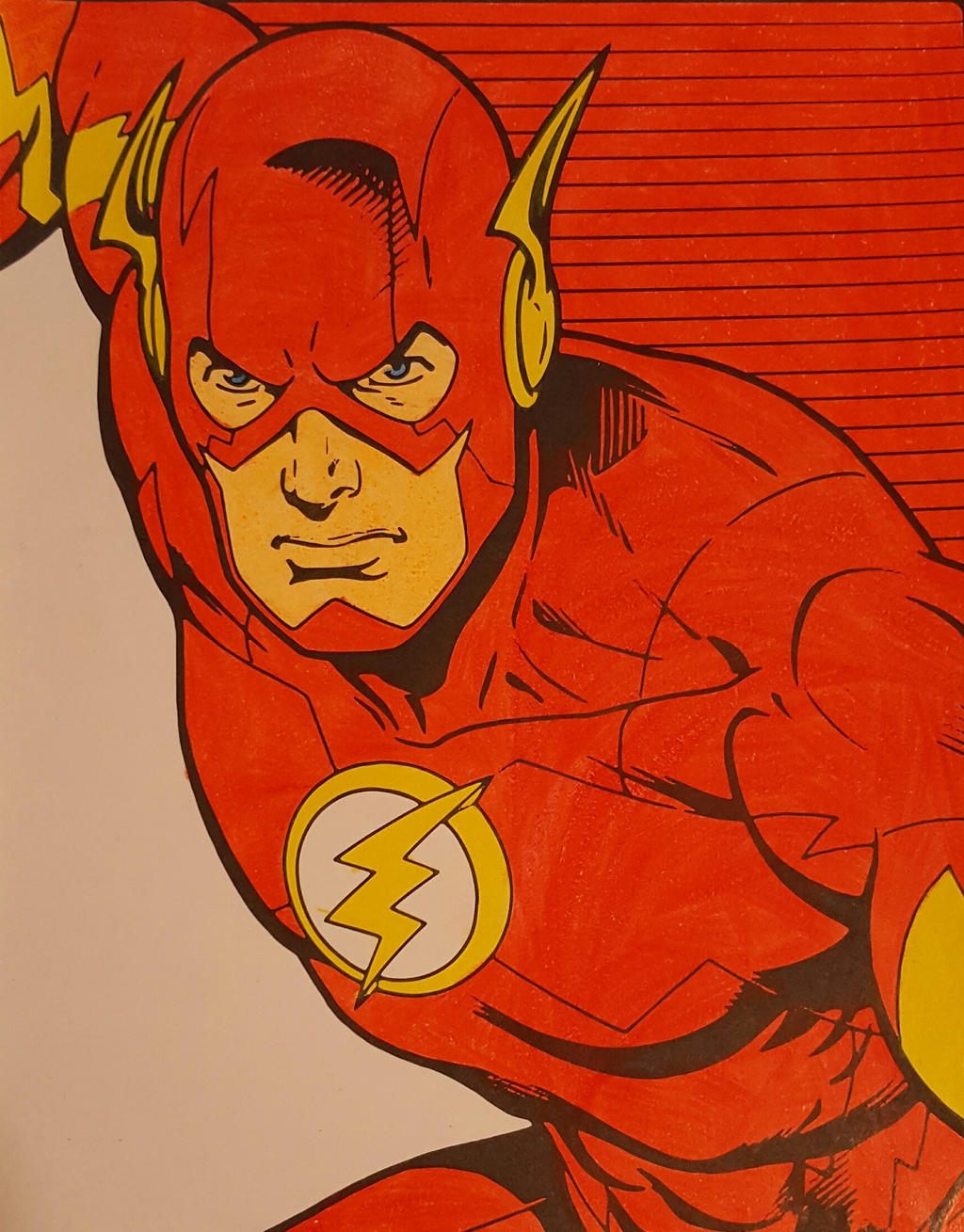 Dc flash coloring page by darkshadowstar on