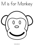 Monkey coloring pages