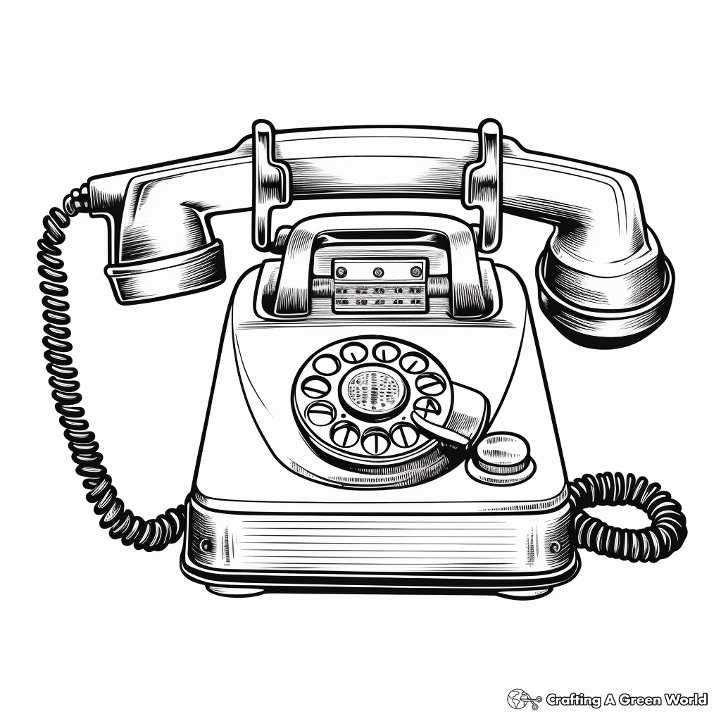 Phone coloring pages