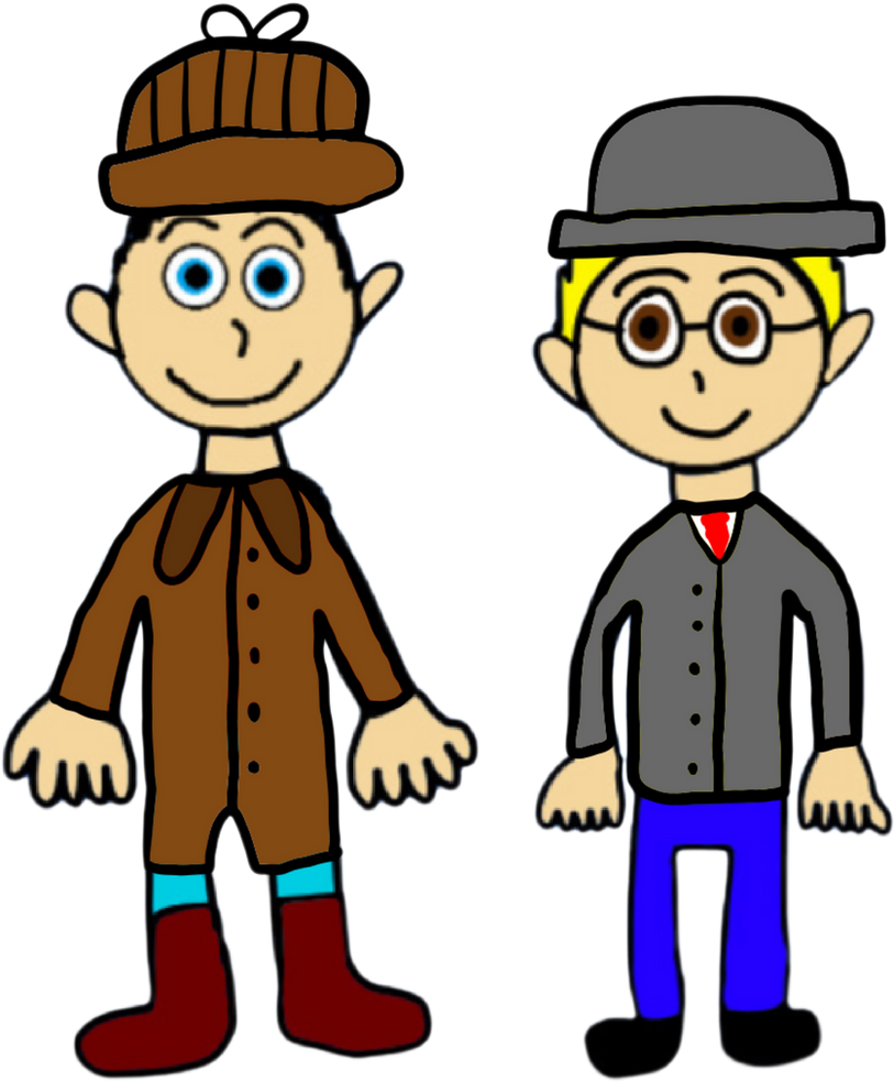 Stephen as sherlock and tom as watson by markpipi on