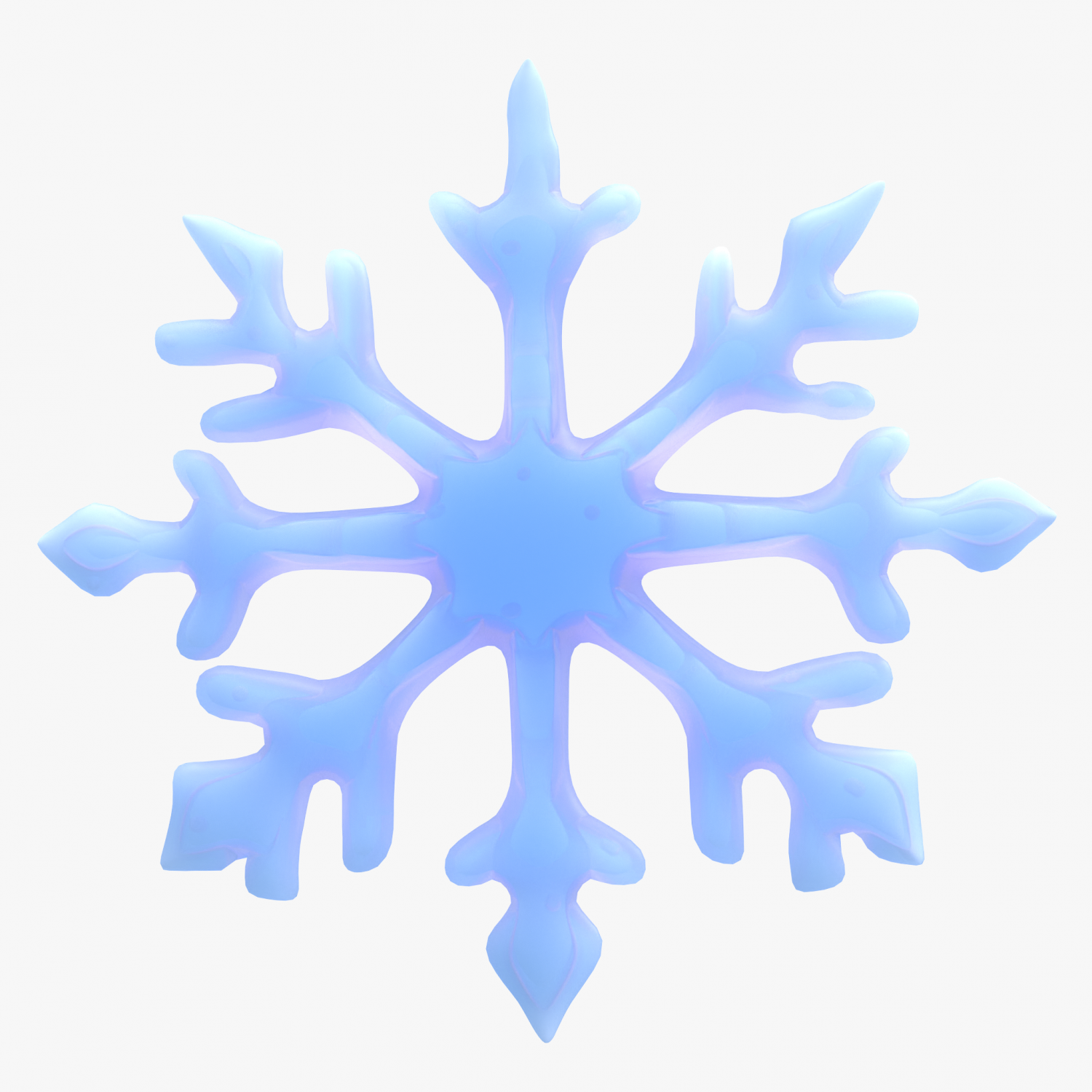 Snowflake d model in x