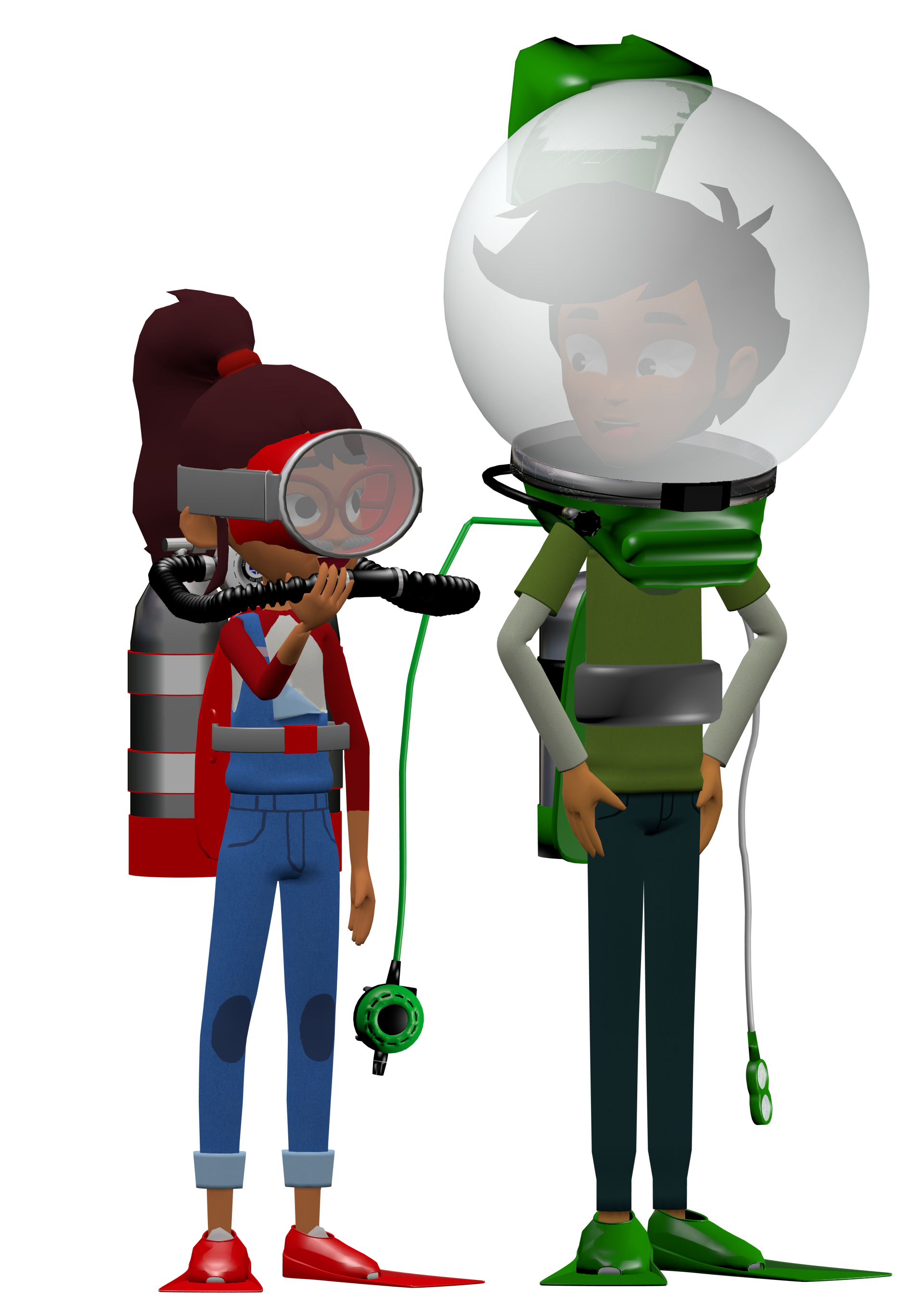 Hailey and scott geared up