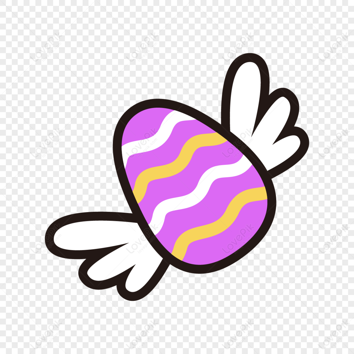 Cartoon four wings png white transparent and clipart image for free download