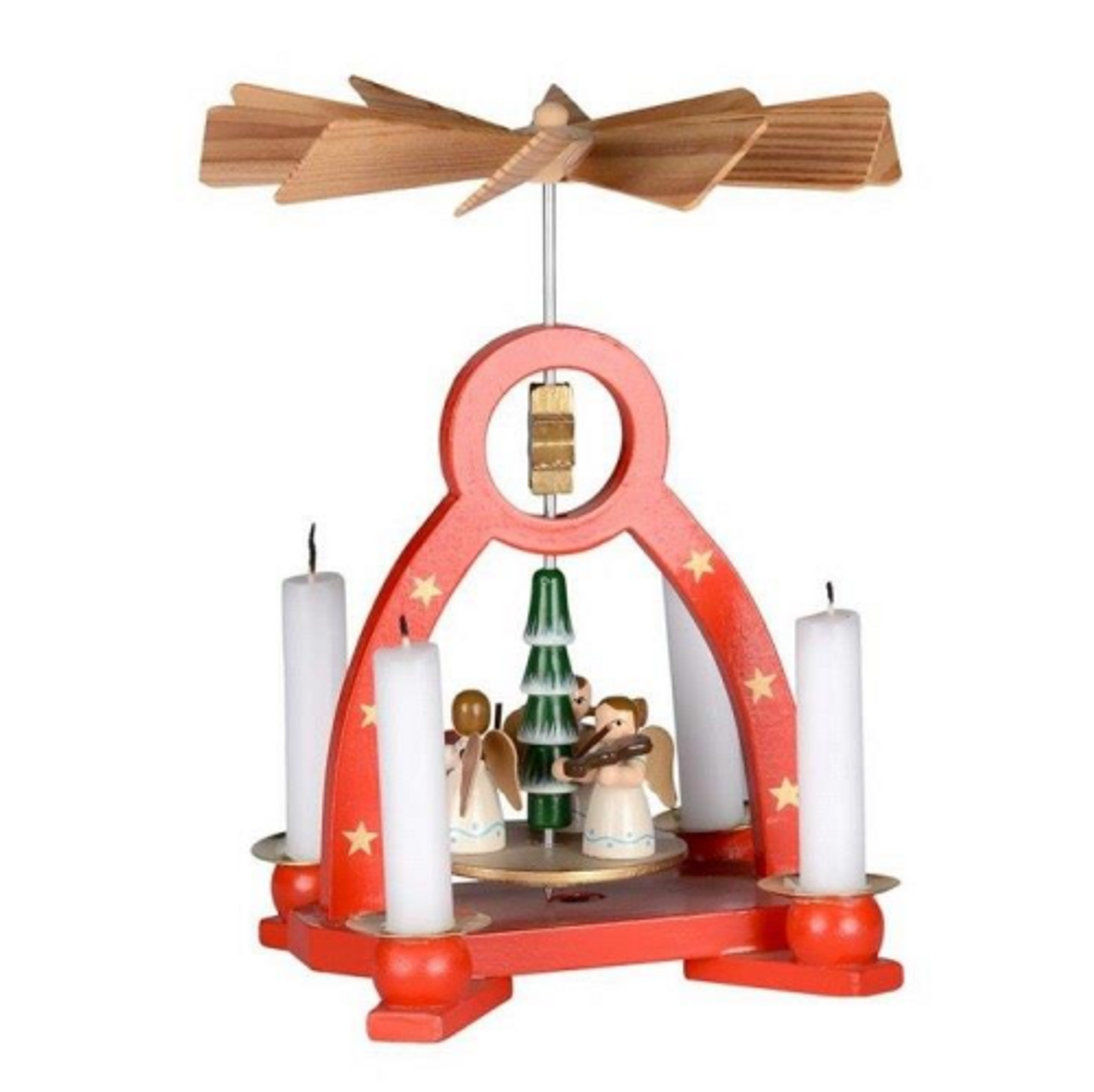 Ruby sues wooden christmas pyramid rousel