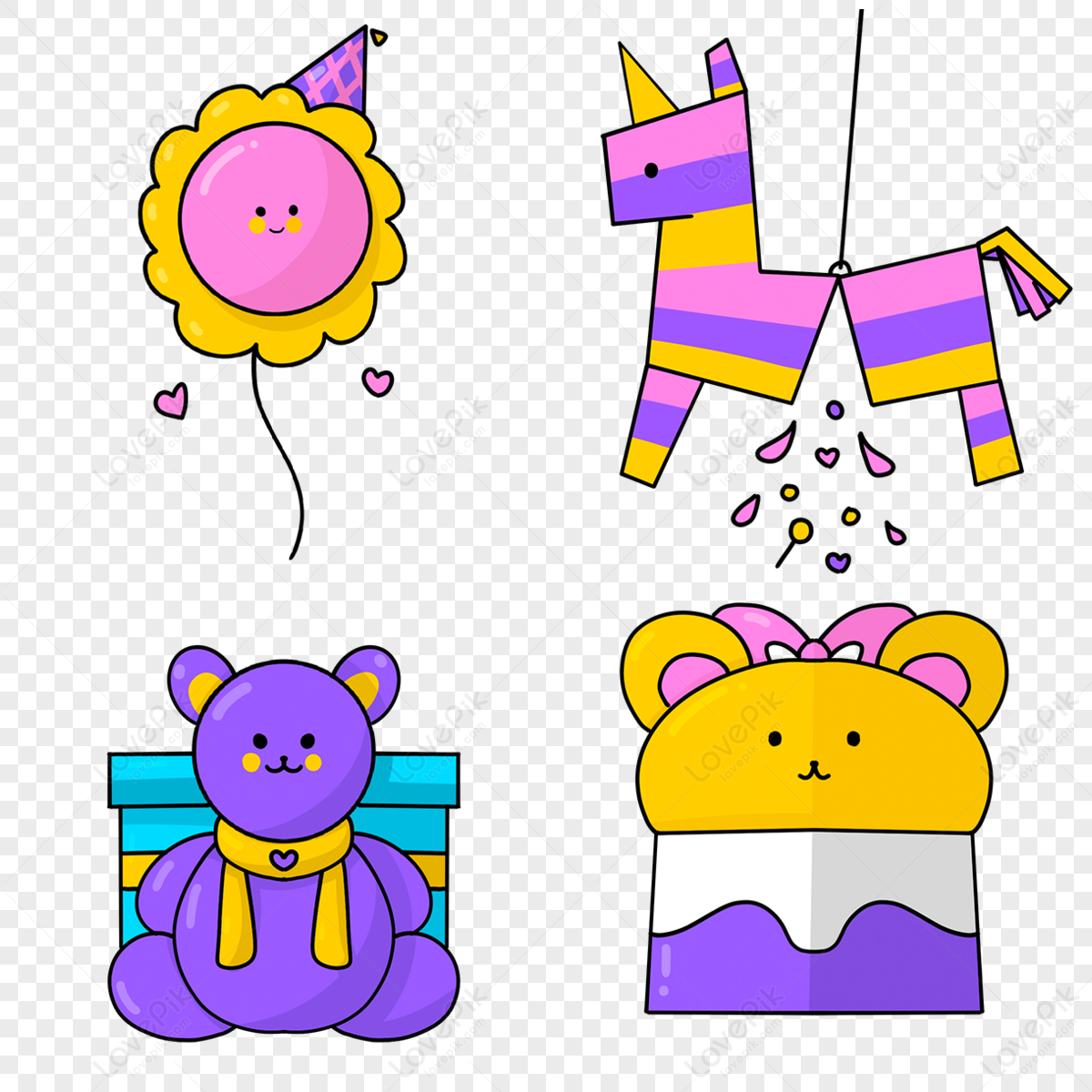 Balloon cartoon png images with transparent background free download on