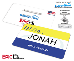 Employee name badge superstore wearable id