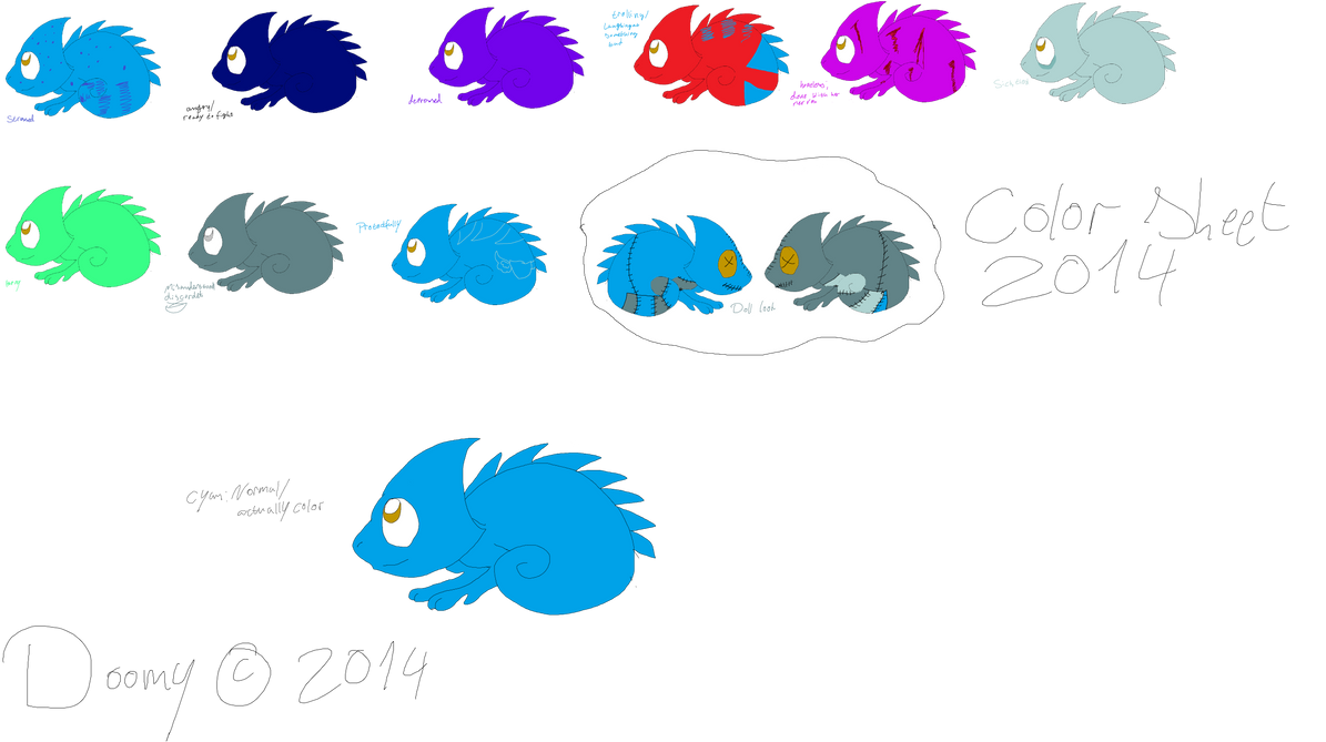 Doomy color sheet by domy on