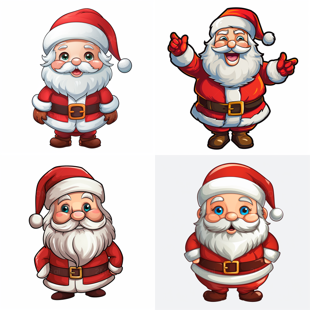 Free photo prompt coloring page for kids ð santa claus cute drawing ð