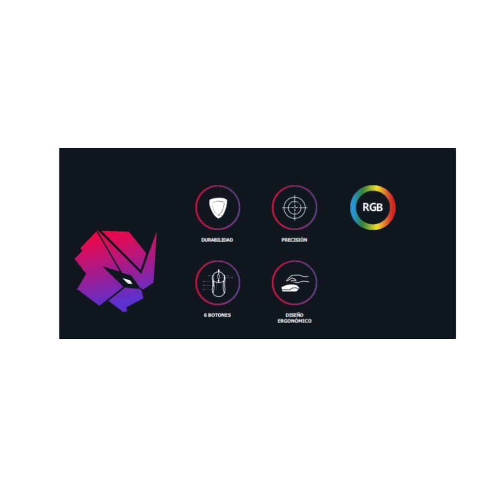 Mouse vandrox gamer profesional hunter full rgb