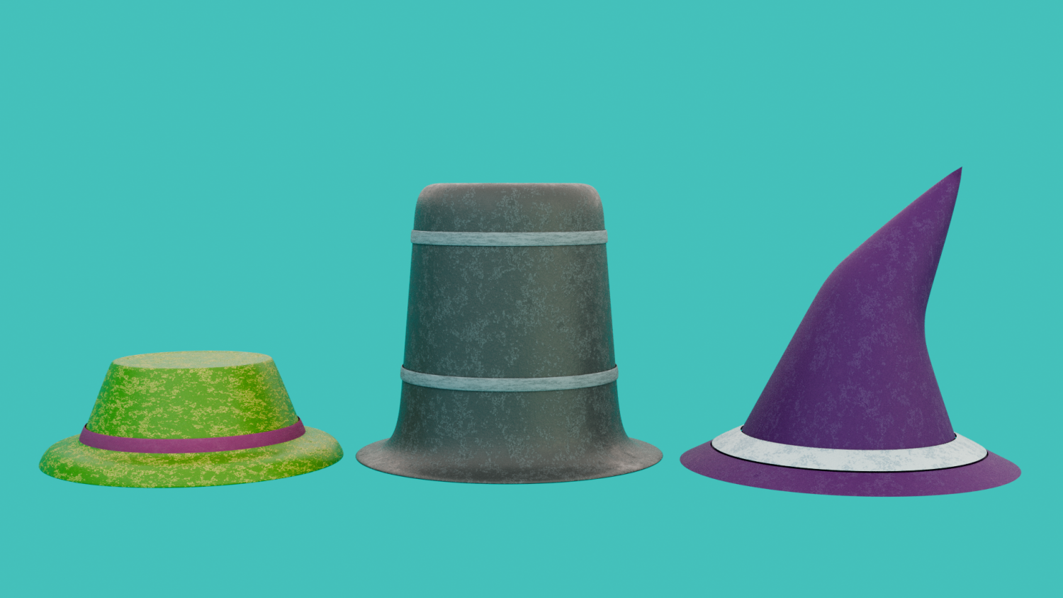 Lowpoly hats gratis modelo d in ropa