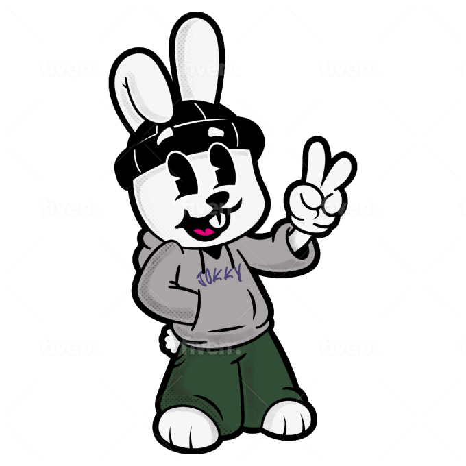 Create a vintage cartoon logo in rubber hose style