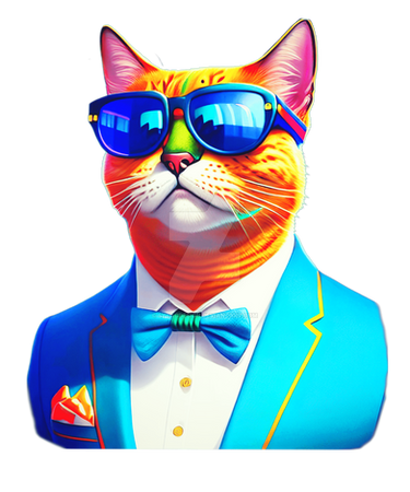 Cool trendy avatar cat hip kitty sunglasses animal by sytacdesign on