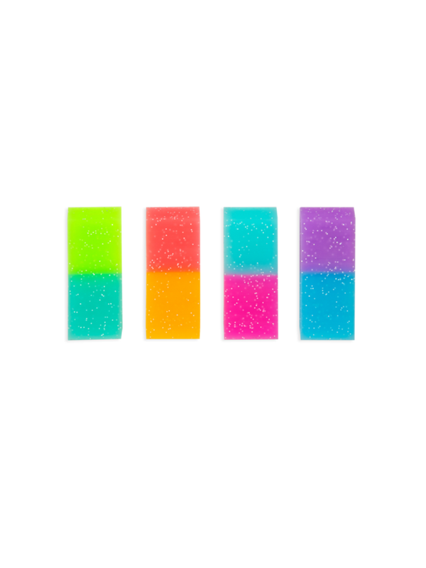 Oh my glitter eraser with glitter