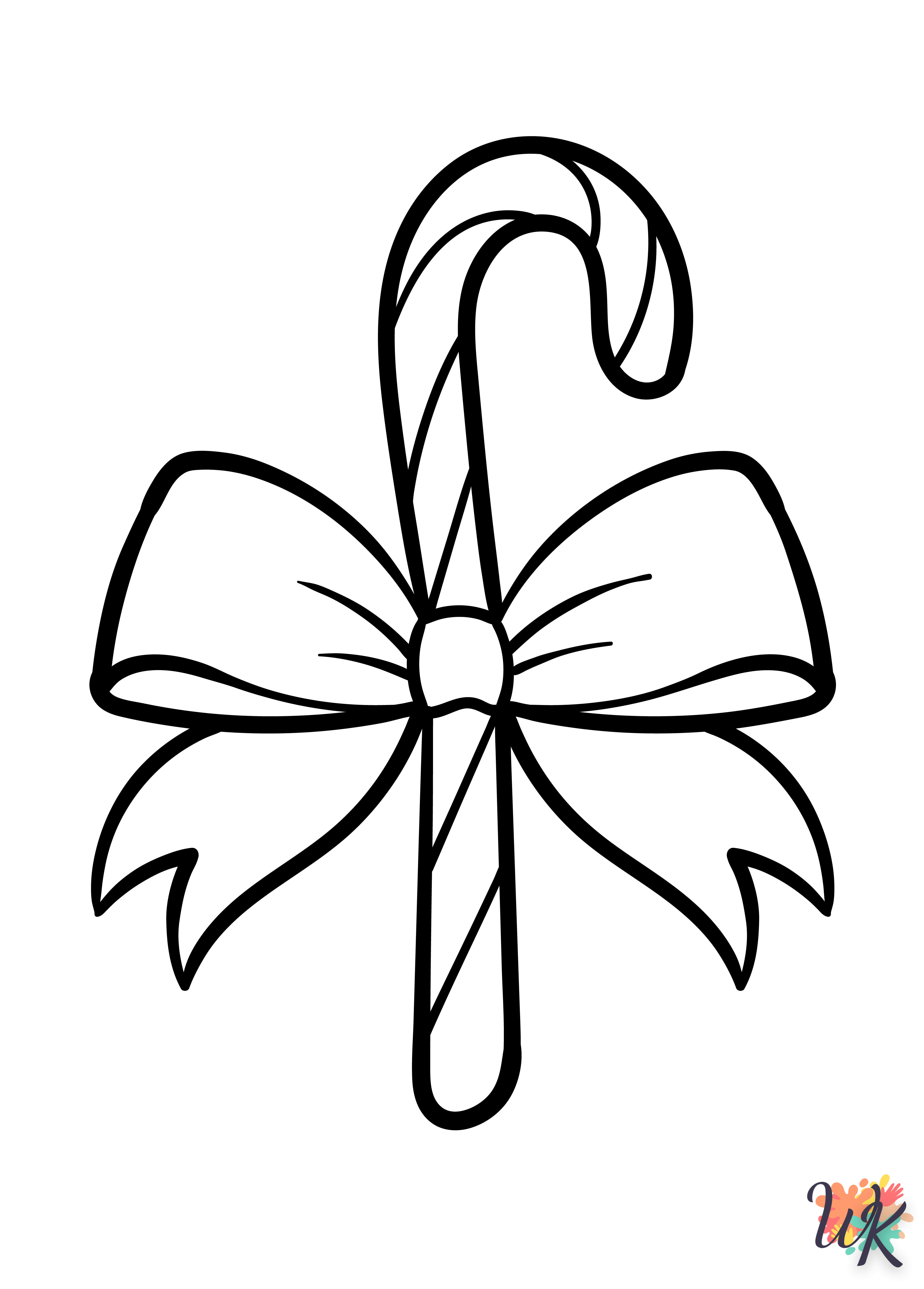 Dibujos para colorear bastãn de caramelo descarga gratis