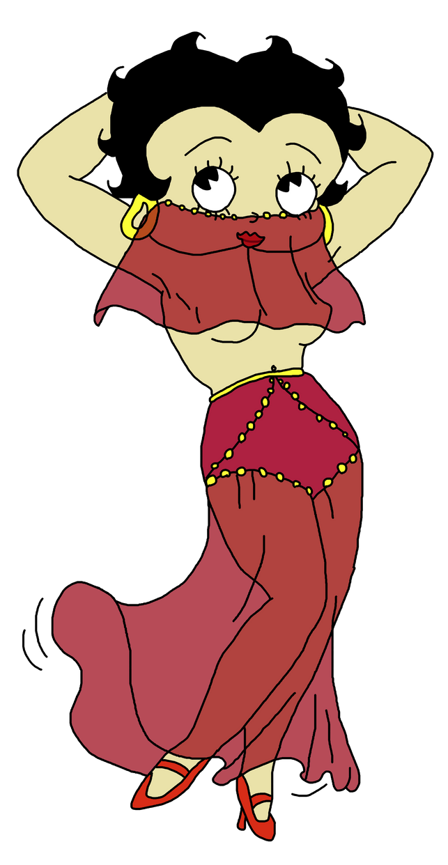 Betty boop belly dancer s white skin color by adonaire on