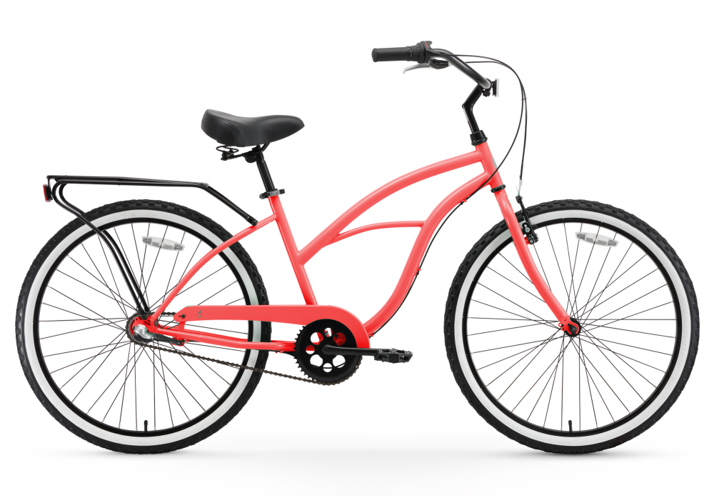 Womens around the block beach cruiser bike