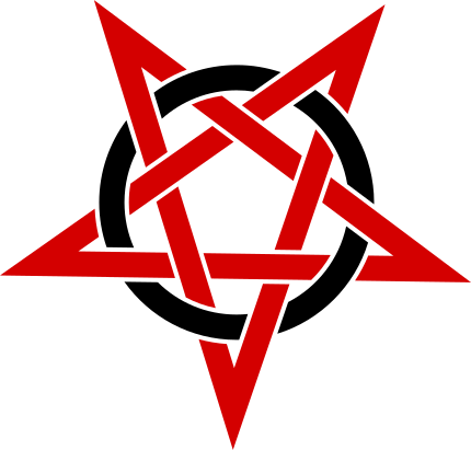 Red star of david clip art image