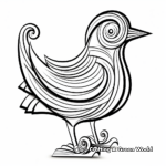 Robin coloring pages